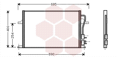 Airco condensor Van Wezel 18005259