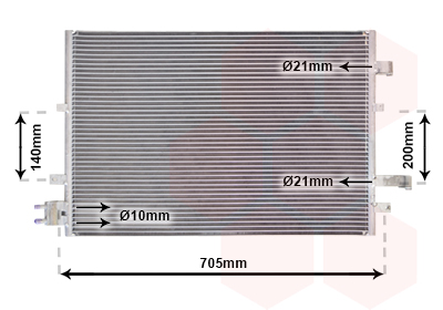 Airco condensor Van Wezel 18005377