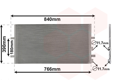 Airco condensor Van Wezel 18005407