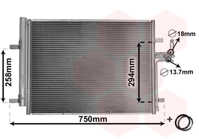 Van Wezel Airco condensor 18005428