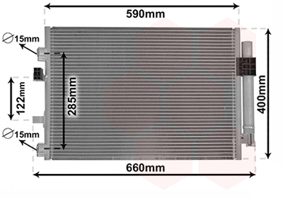 Airco condensor Van Wezel 18005484