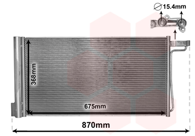 Airco condensor Van Wezel 18005485