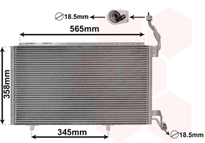 Airco condensor Van Wezel 18005606