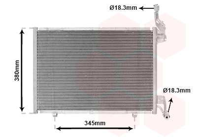 Airco condensor Van Wezel 18005640