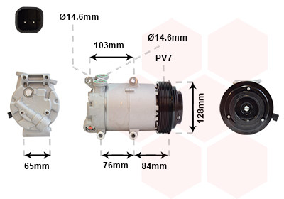 Airco compressor Van Wezel 1800K418