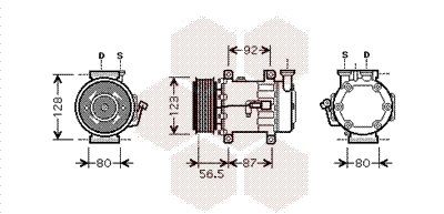 Airco compressor Van Wezel 1800K432