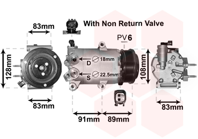 Airco compressor Van Wezel 1800K588