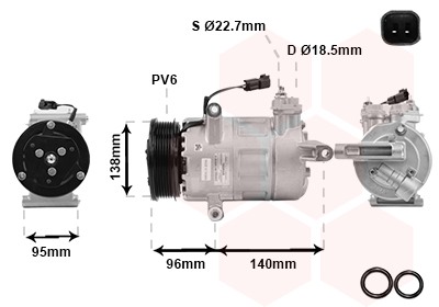 Van Wezel Airco compressor 1800K635