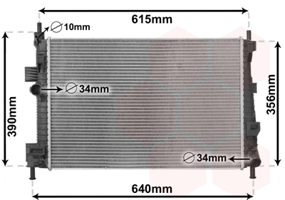 Radiateur Van Wezel 18012702