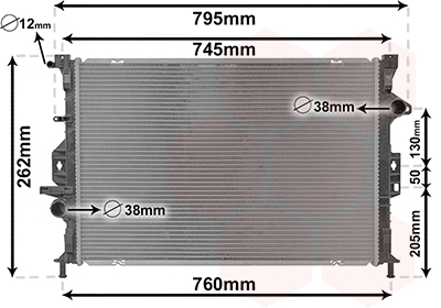 Radiateur Van Wezel 18012707