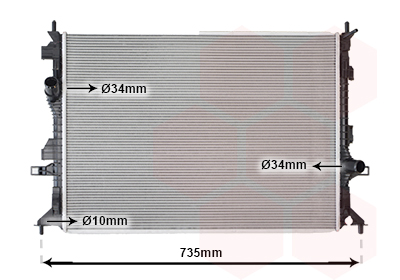 Radiateur Van Wezel 18012717