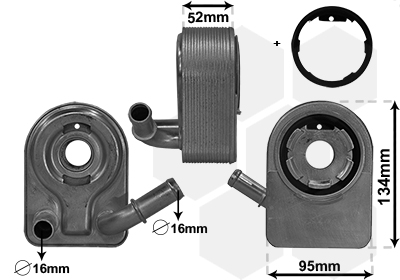 Van Wezel Oliekoeler motorolie 18013700