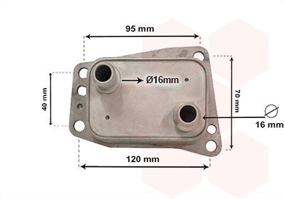 Van Wezel Oliekoeler motorolie 18013719