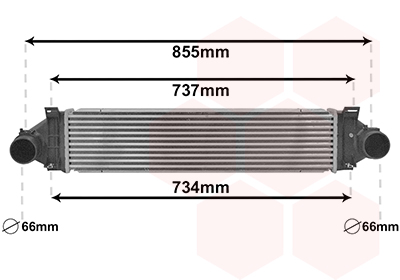 Interkoeler Van Wezel 18014705