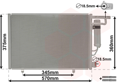 Van Wezel Airco condensor 18015704