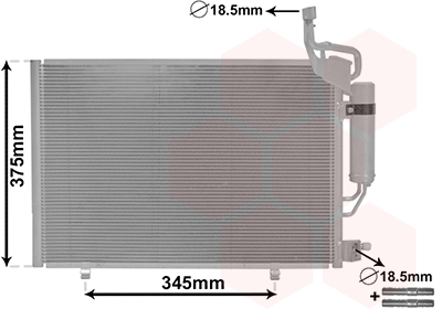 Van Wezel Airco condensor 18015705