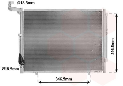 Airco condensor Van Wezel 18015722