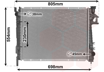 Radiateur Van Wezel 20012703