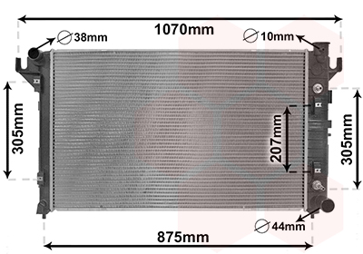 Radiateur Van Wezel 20012704