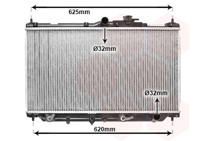 Radiateur Van Wezel 25002017