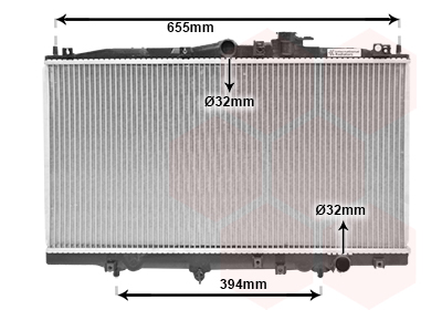 Radiateur Van Wezel 25002070