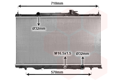 Radiateur Van Wezel 25002162