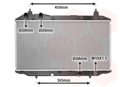 Radiateur Van Wezel 25002188