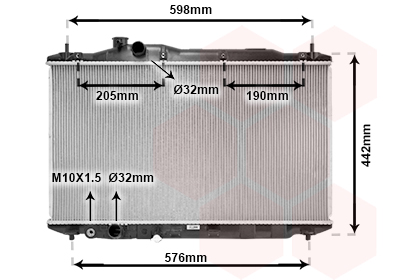 Radiateur Van Wezel 25002189