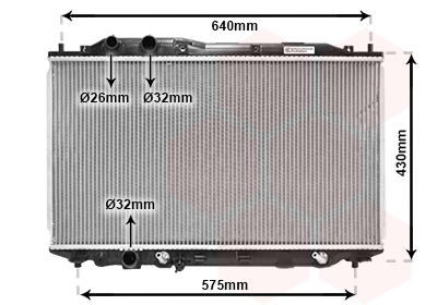 Radiateur Van Wezel 25002192