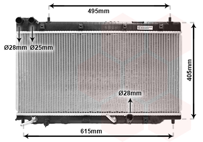 Radiateur Van Wezel 25002195