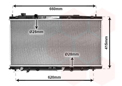 Radiateur Van Wezel 25002253