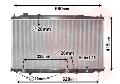 Radiateur Van Wezel 25002277