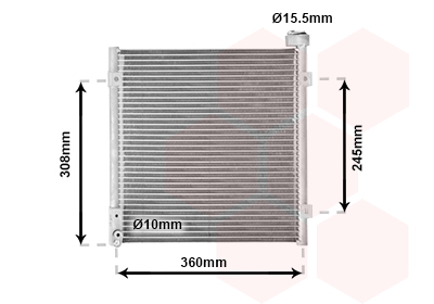 Airco condensor Van Wezel 25005095