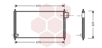 Airco condensor Van Wezel 25005111