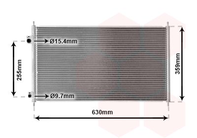 Airco condensor Van Wezel 25005165