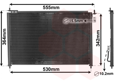 Airco condensor Van Wezel 25005209