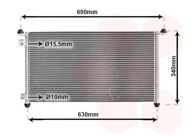 Airco condensor Van Wezel 25005210