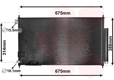 Airco condensor Van Wezel 25005239