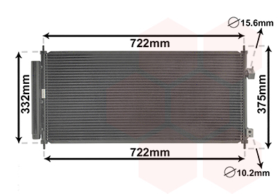 Airco condensor Van Wezel 25005248