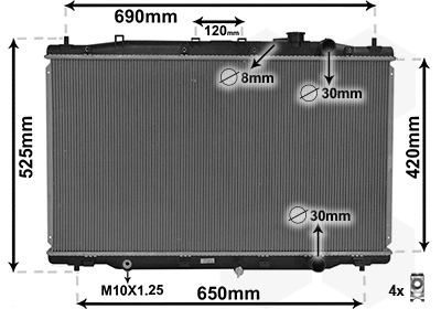 Van Wezel Radiateur 25012702