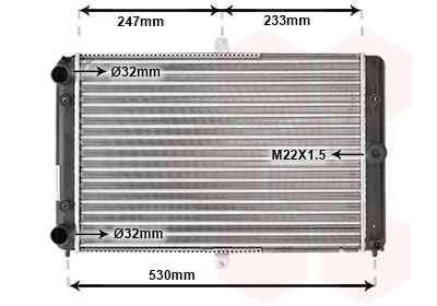 Radiateur Van Wezel 26002008