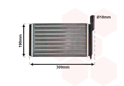 Kachelradiateur Van Wezel 26006009