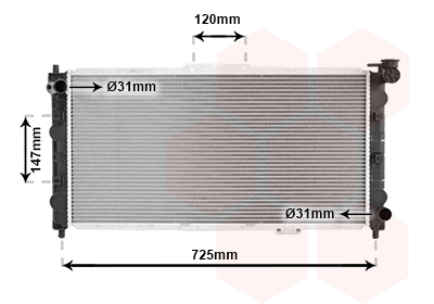 Radiateur Van Wezel 27002101