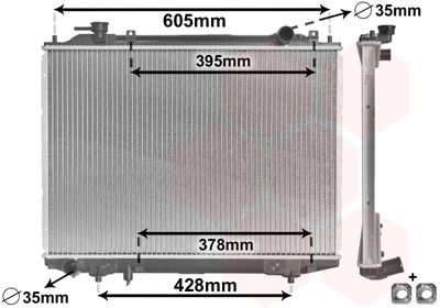 Radiateur Van Wezel 27002171