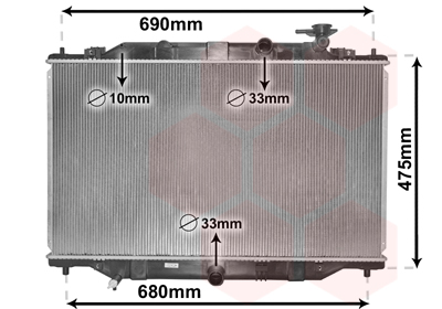 Radiateur Van Wezel 27002272