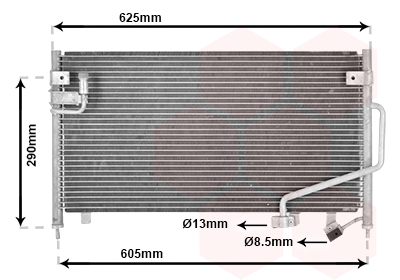 Airco condensor Van Wezel 27005120