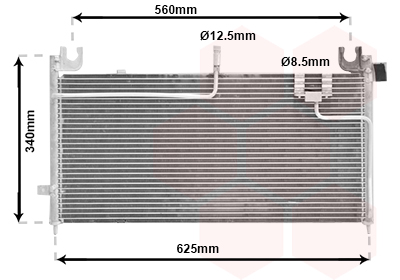 Airco condensor Van Wezel 27005125