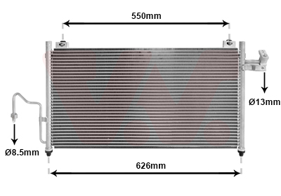 Airco condensor Van Wezel 27005147