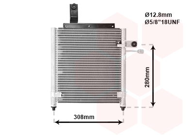 Airco condensor Van Wezel 27005156