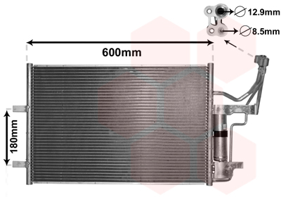 Airco condensor Van Wezel 27005184